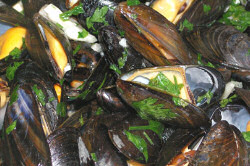 Recette Les moules à la plancha de bouchot.